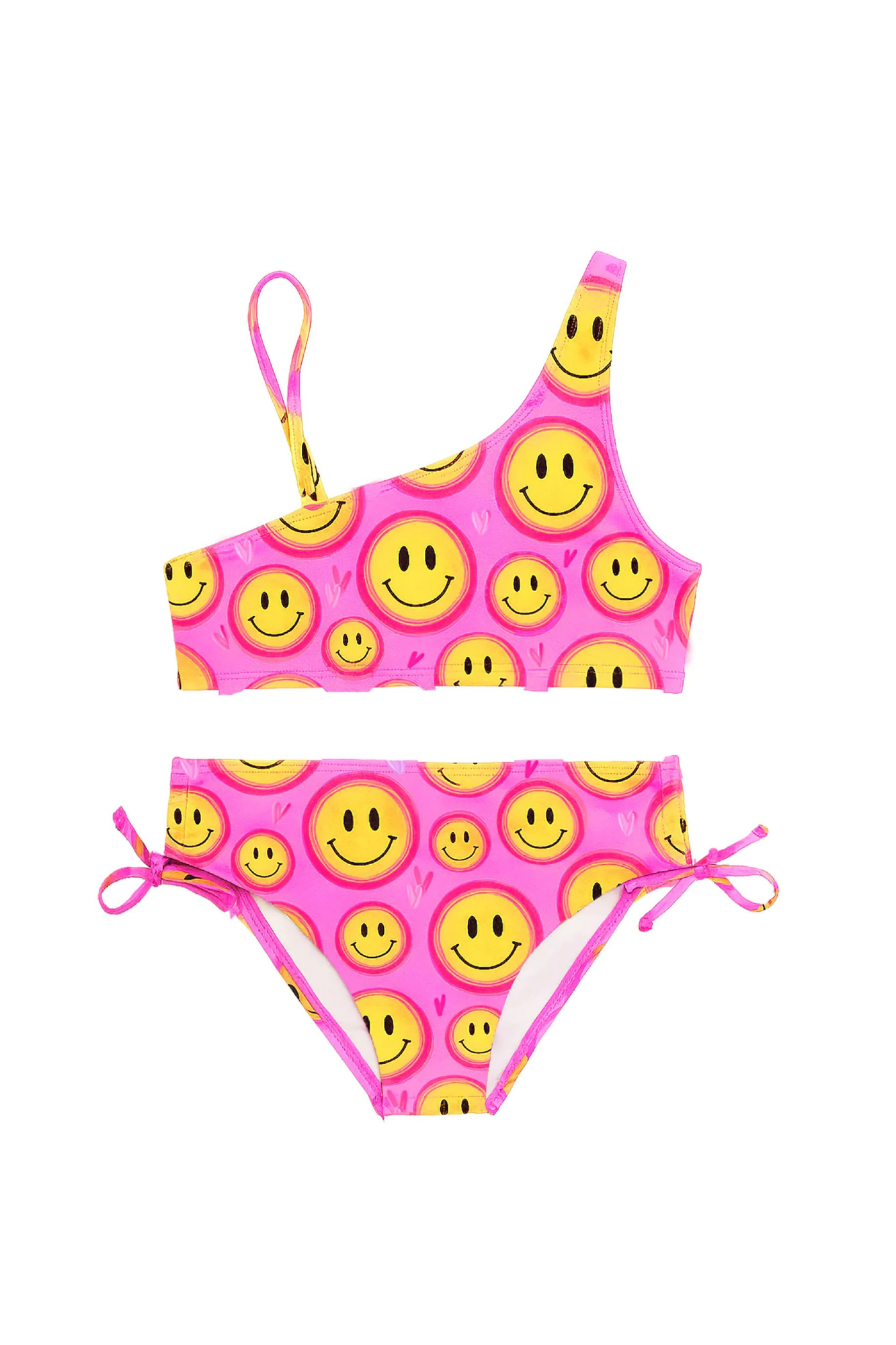 Aria Smiley Face One Shoulder Swimsuit