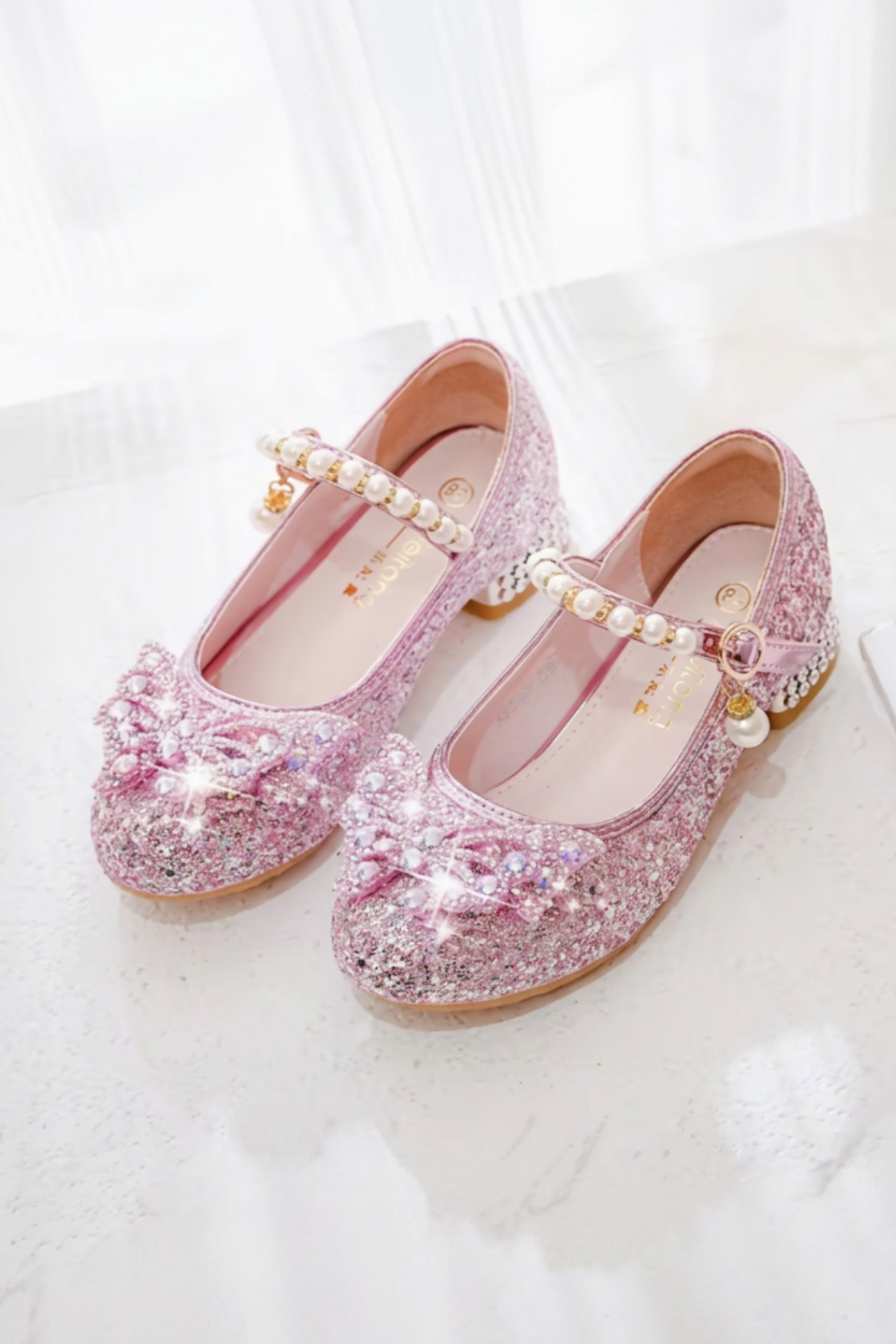 Sparkly Pink Princess Heels