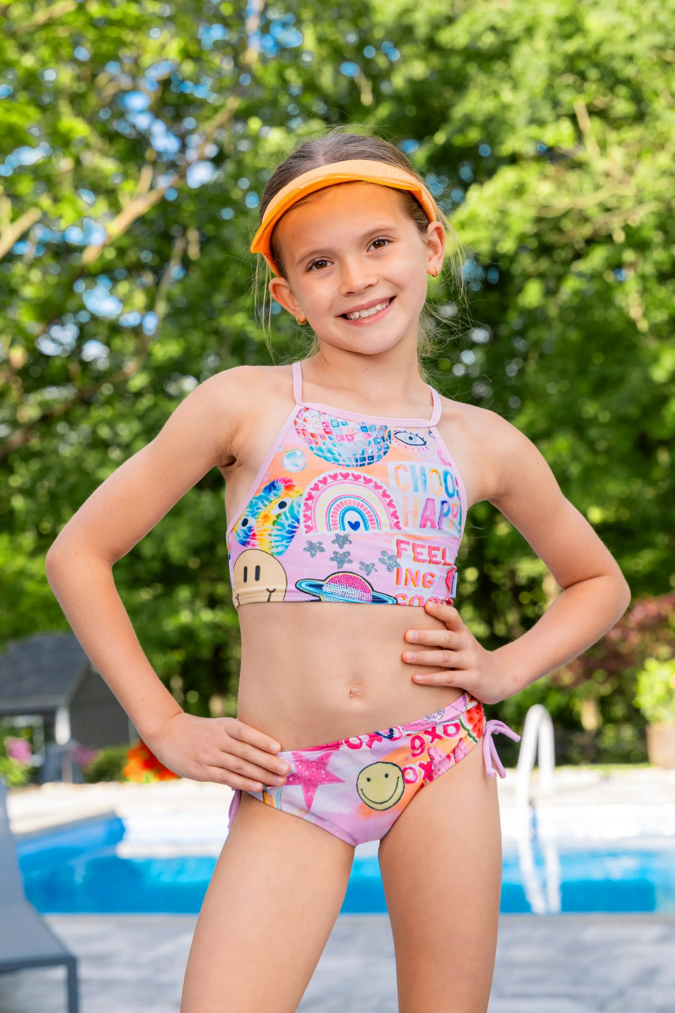 Wren Printed Cropped Swimsuit