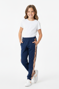 Flip Sequin Side Jogger Pants Navy