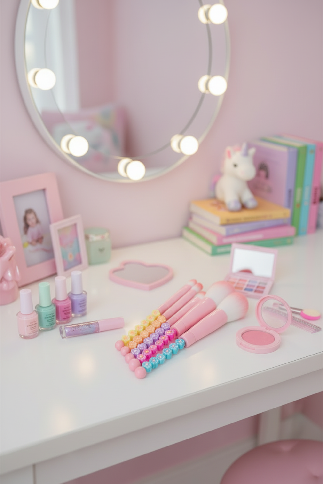 Flower Charm Makeup Brush Kit