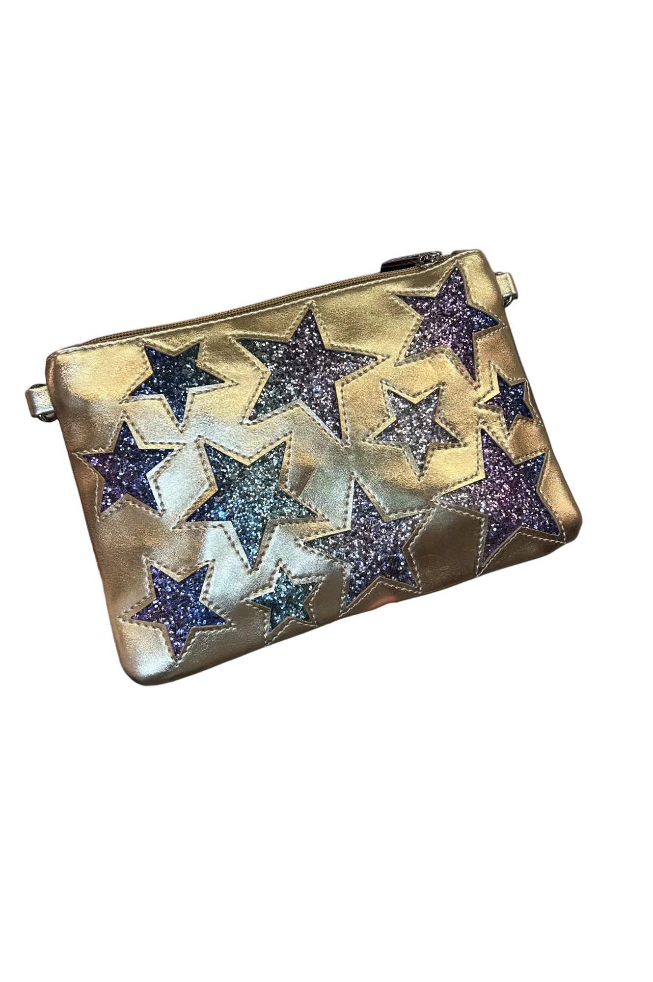 Gold Crystal Galaxy Bag Clutch