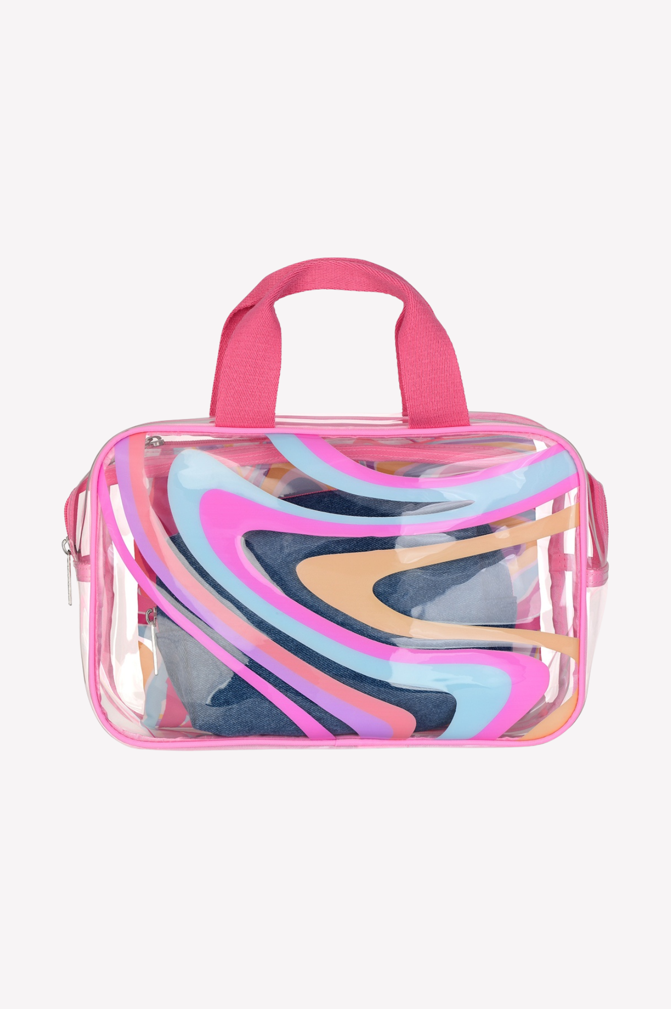 Color Swirl Cosmetic Bag Trio