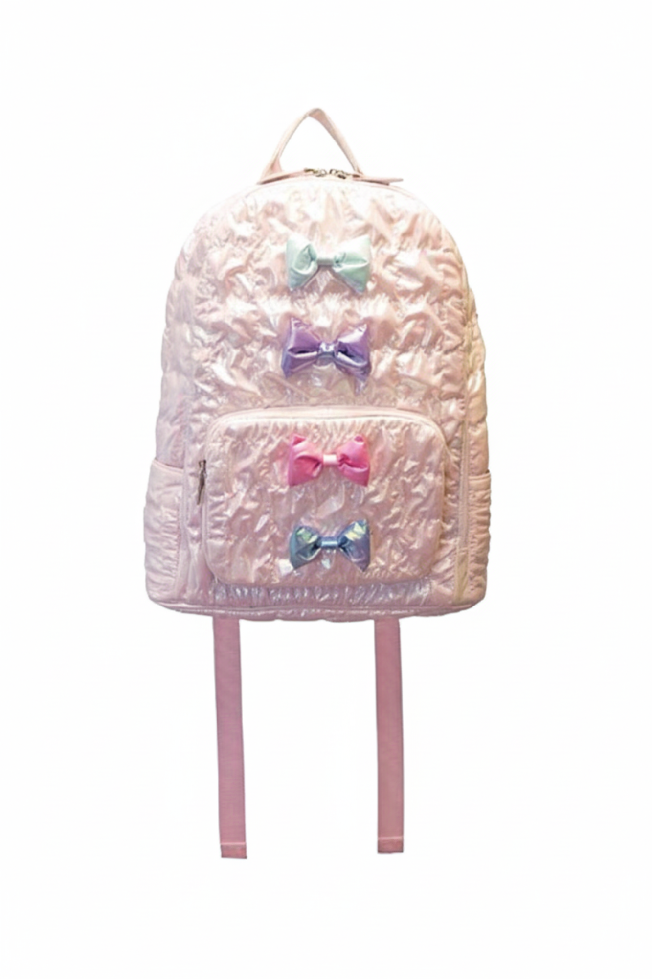 Pink Puffy Bow Mini Backpack