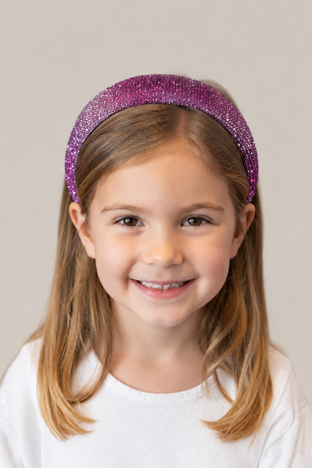 Pink Fully Crystal Ombre Headband