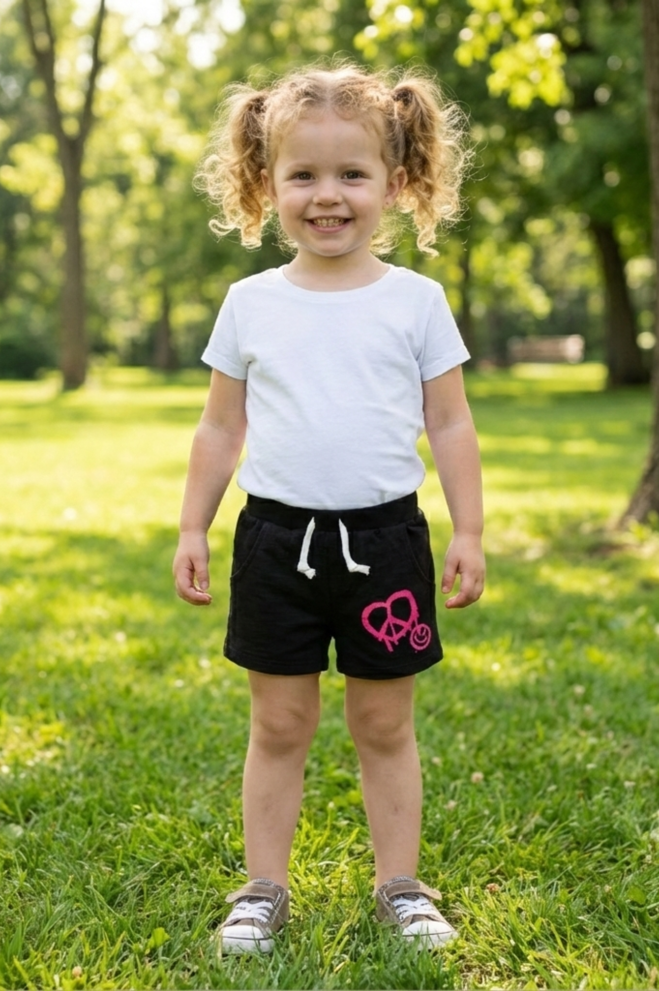 Heart Smiley Cop Short