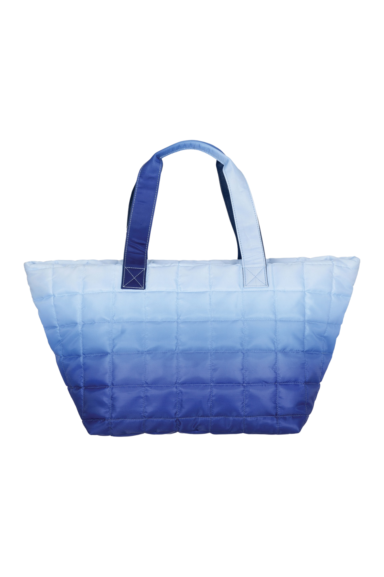 Blue Ombre Quilted Overnight Bag