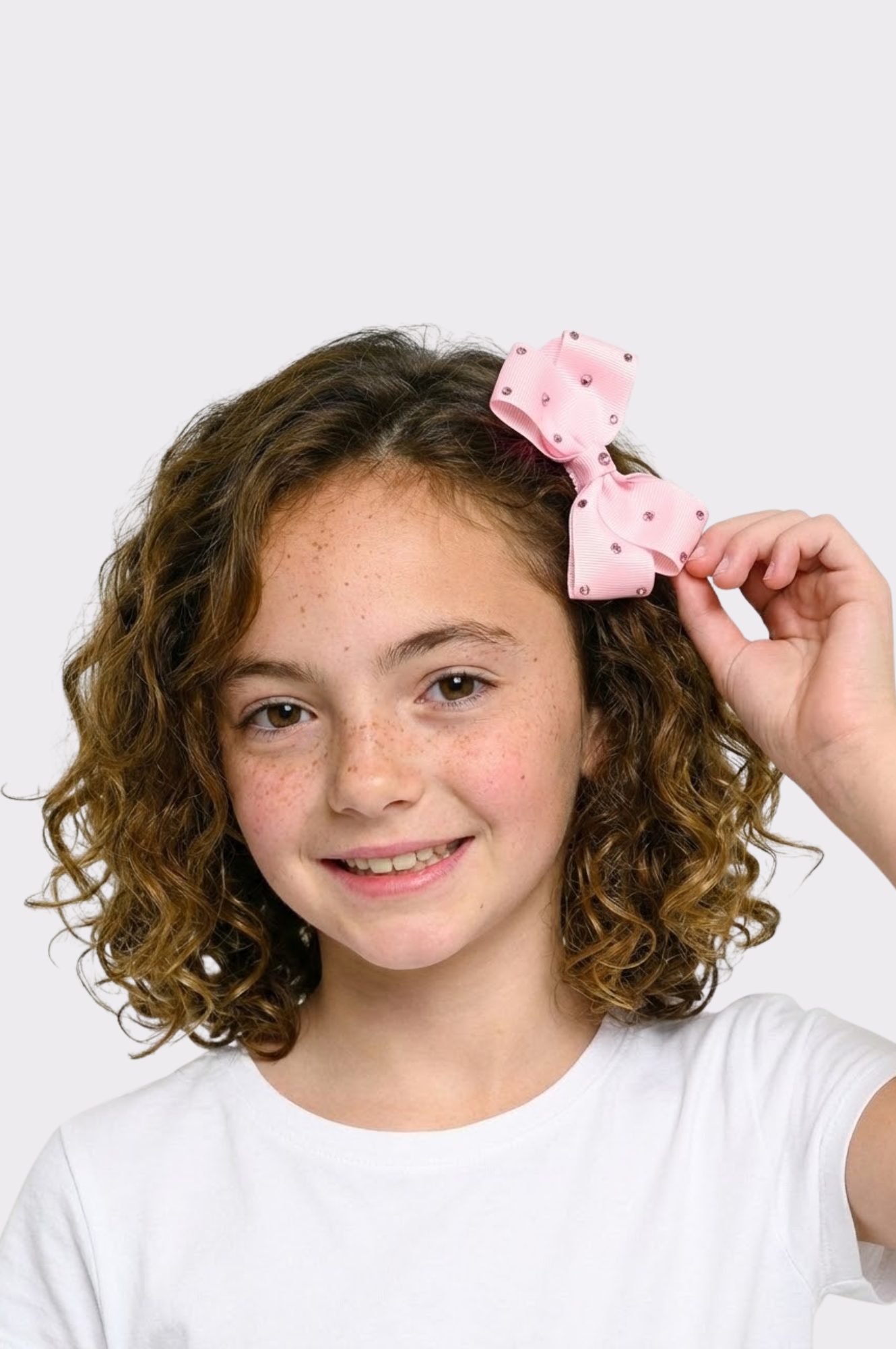 Crystallized Grosgrain Bow Clip