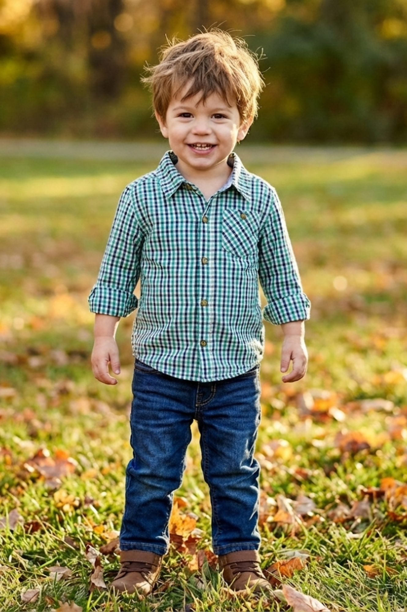 Long Sleeve Plaid Shirt