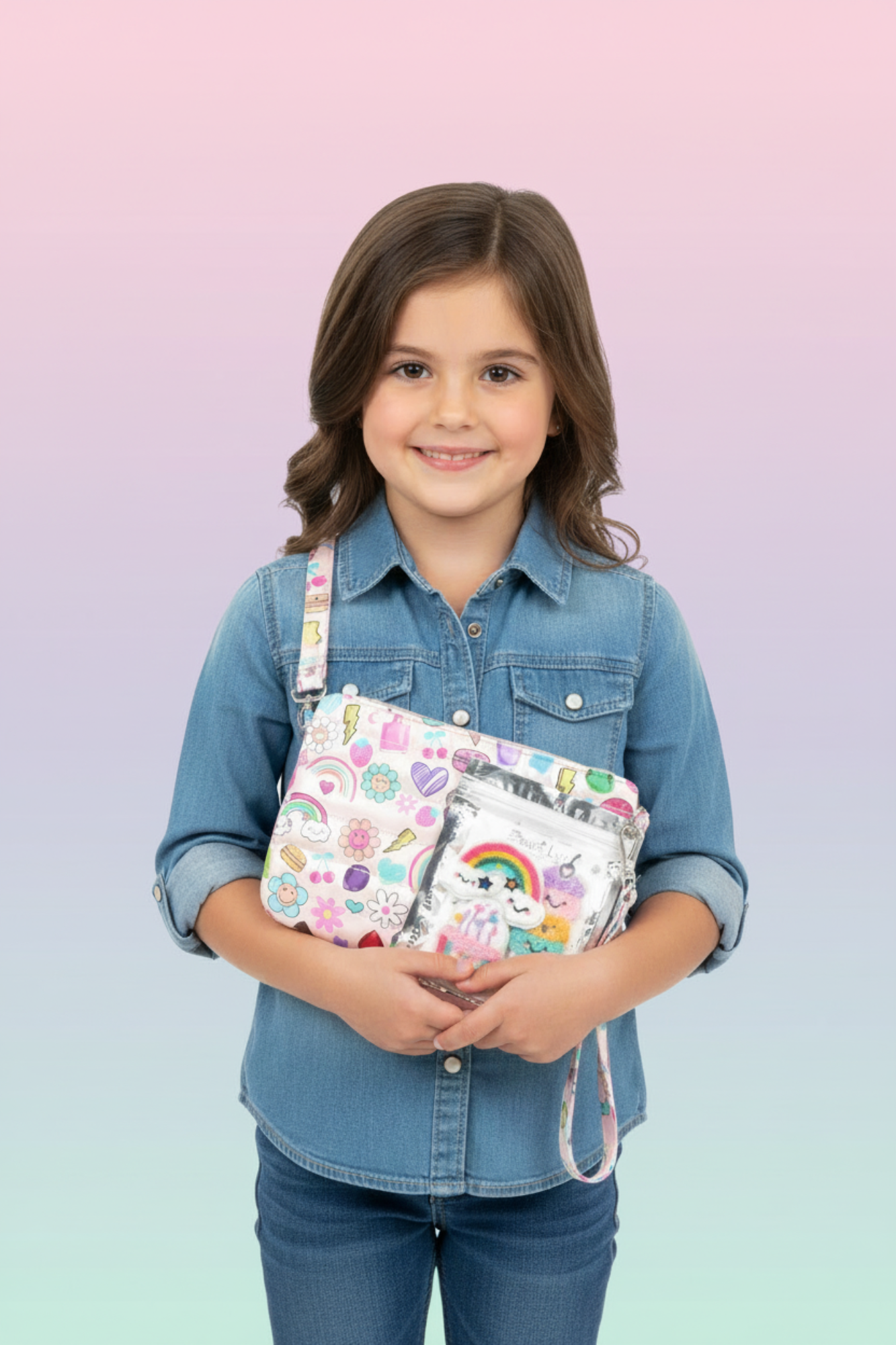 Printed Bag with Patch Pack