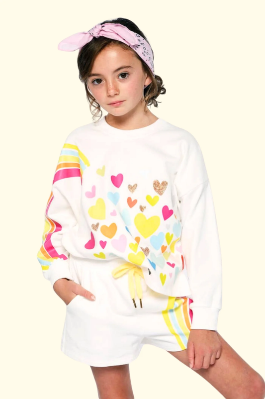 Rainbow Print Shorts