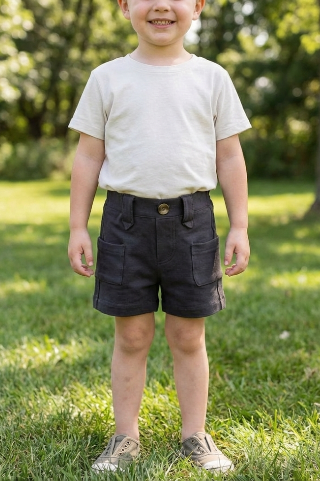 Navy Blue Cargo Shorts