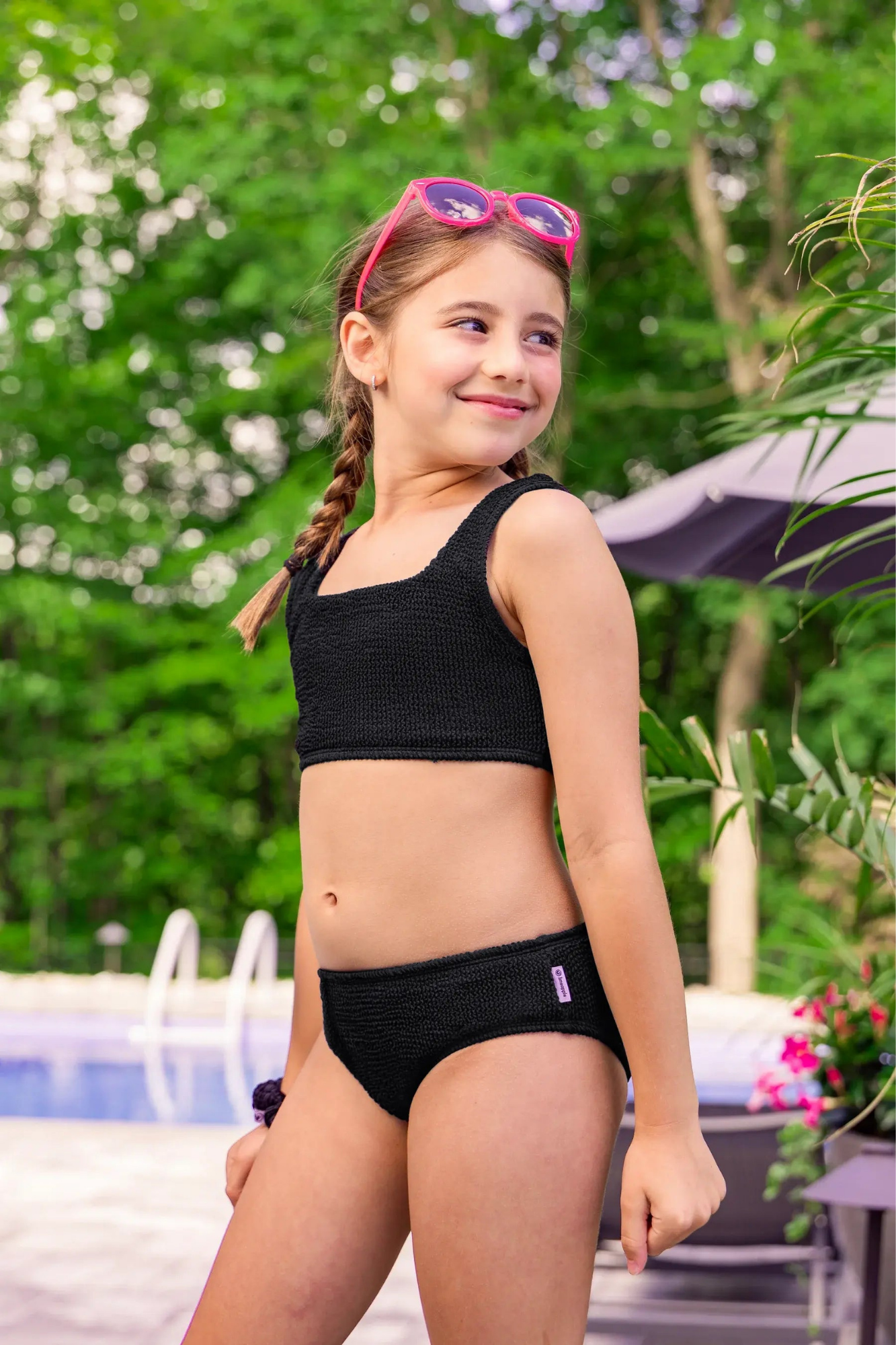 Black Fay Crinkle Swimsuit