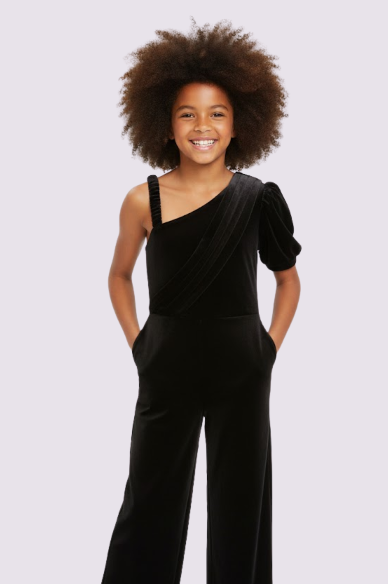 Asymetrical Black Jumpsuit