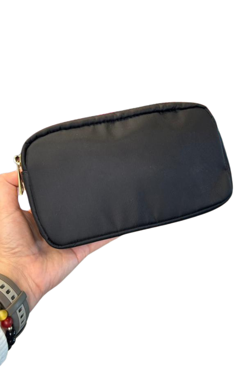 Black Simple Cosmetic Bag