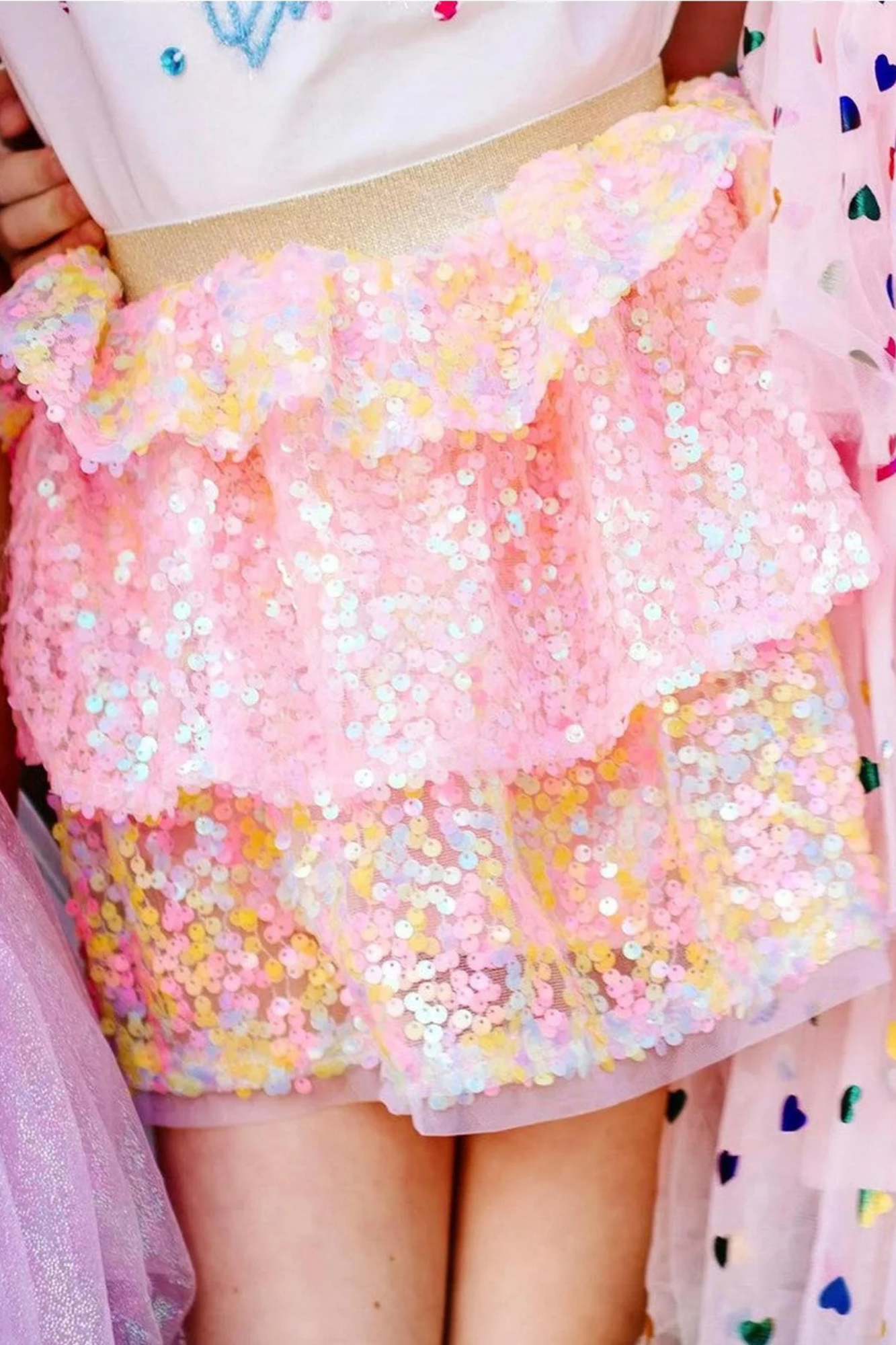 Pastel Sequins Skirt