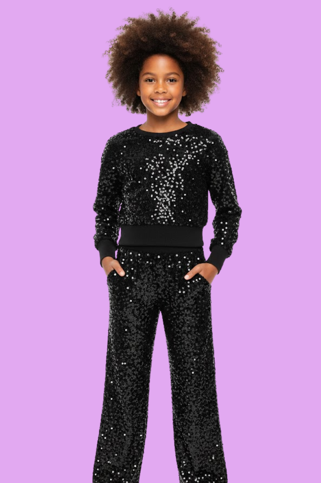 Allover Sequin Pant Set