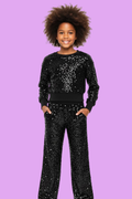 Allover Sequin Pant Set