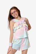 Romper Tie Dye with Ruffles