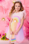 Crystal Rainbow Tulle Dress