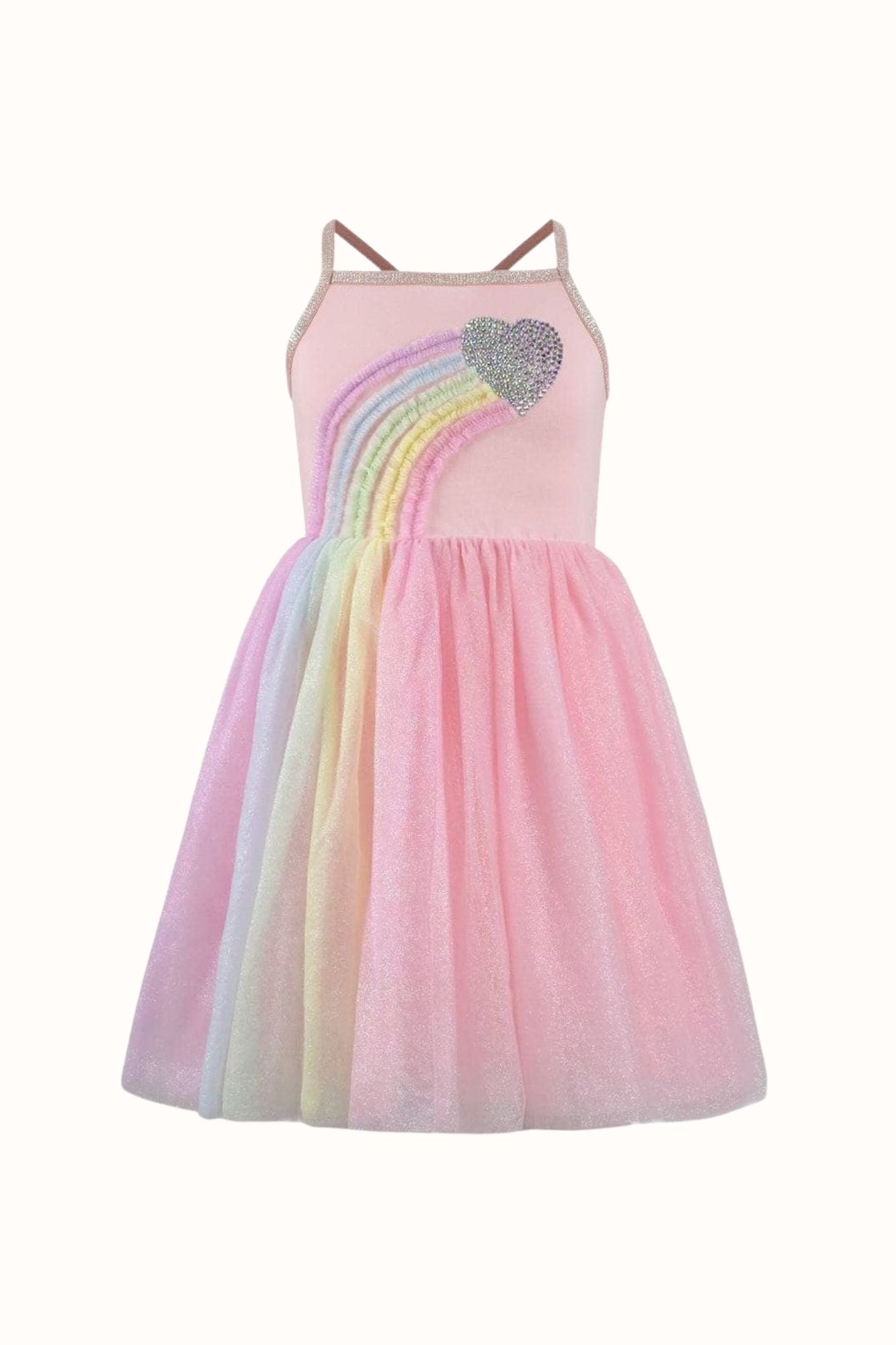 Heart Rainbow Tulle Dress