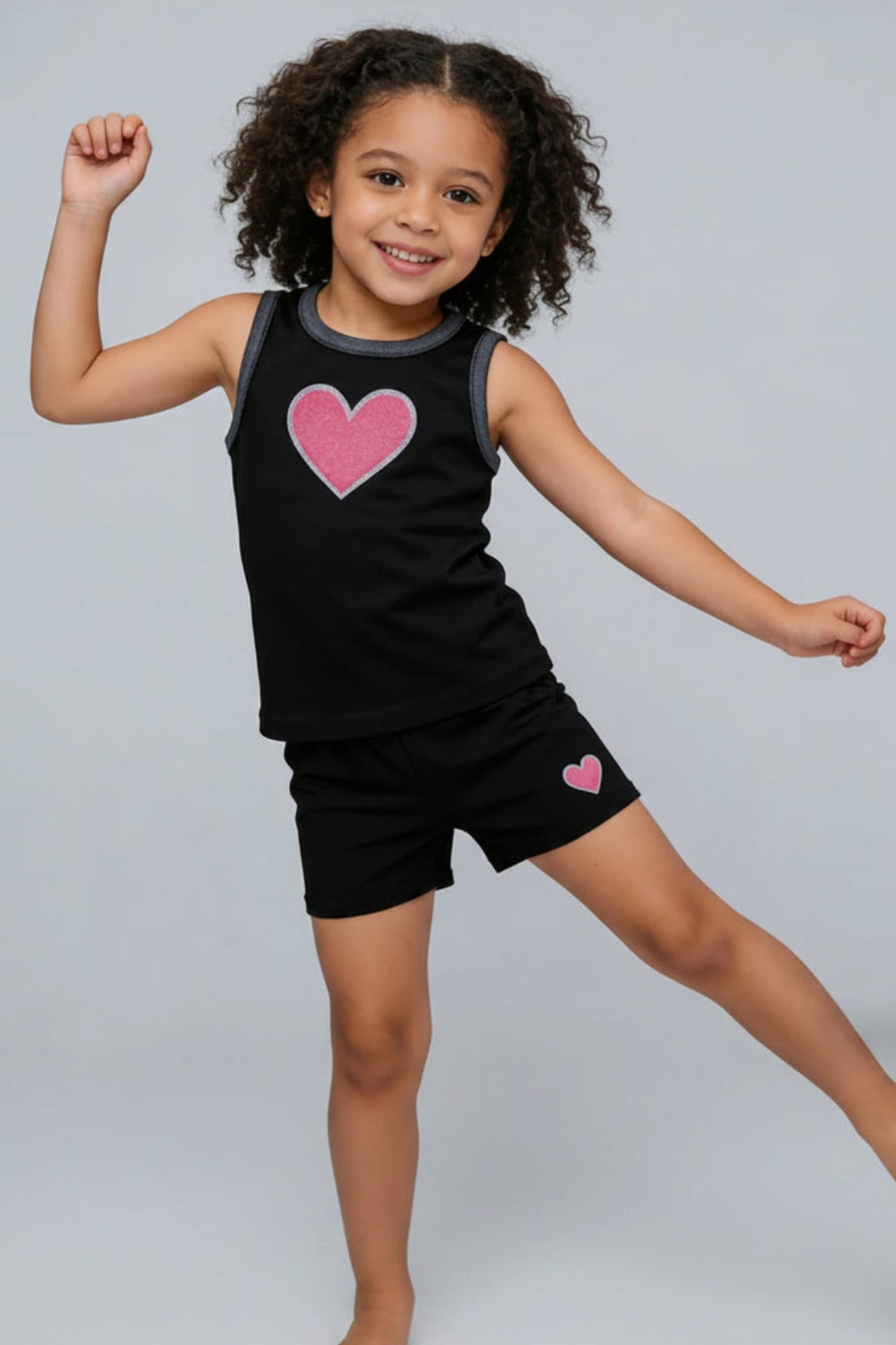 Heart Patch Black Set
