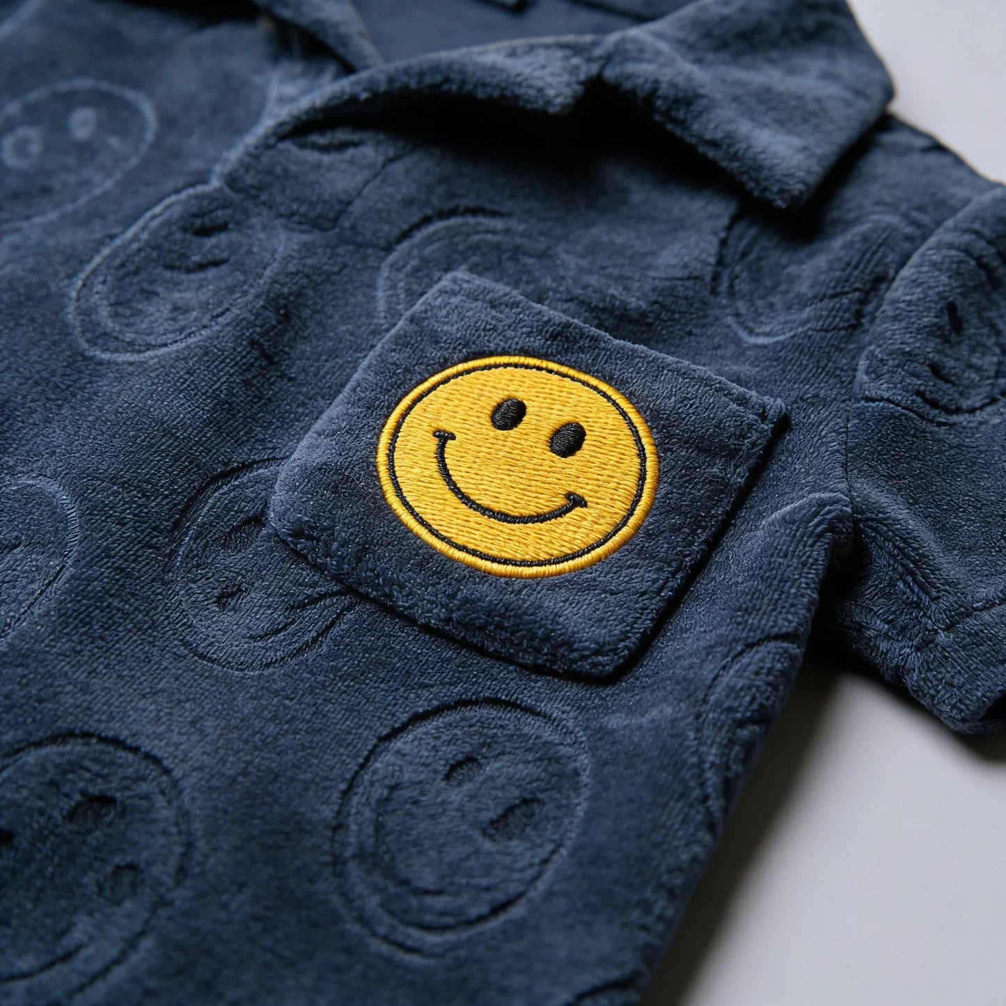 Smiley Face Terry Polo Set