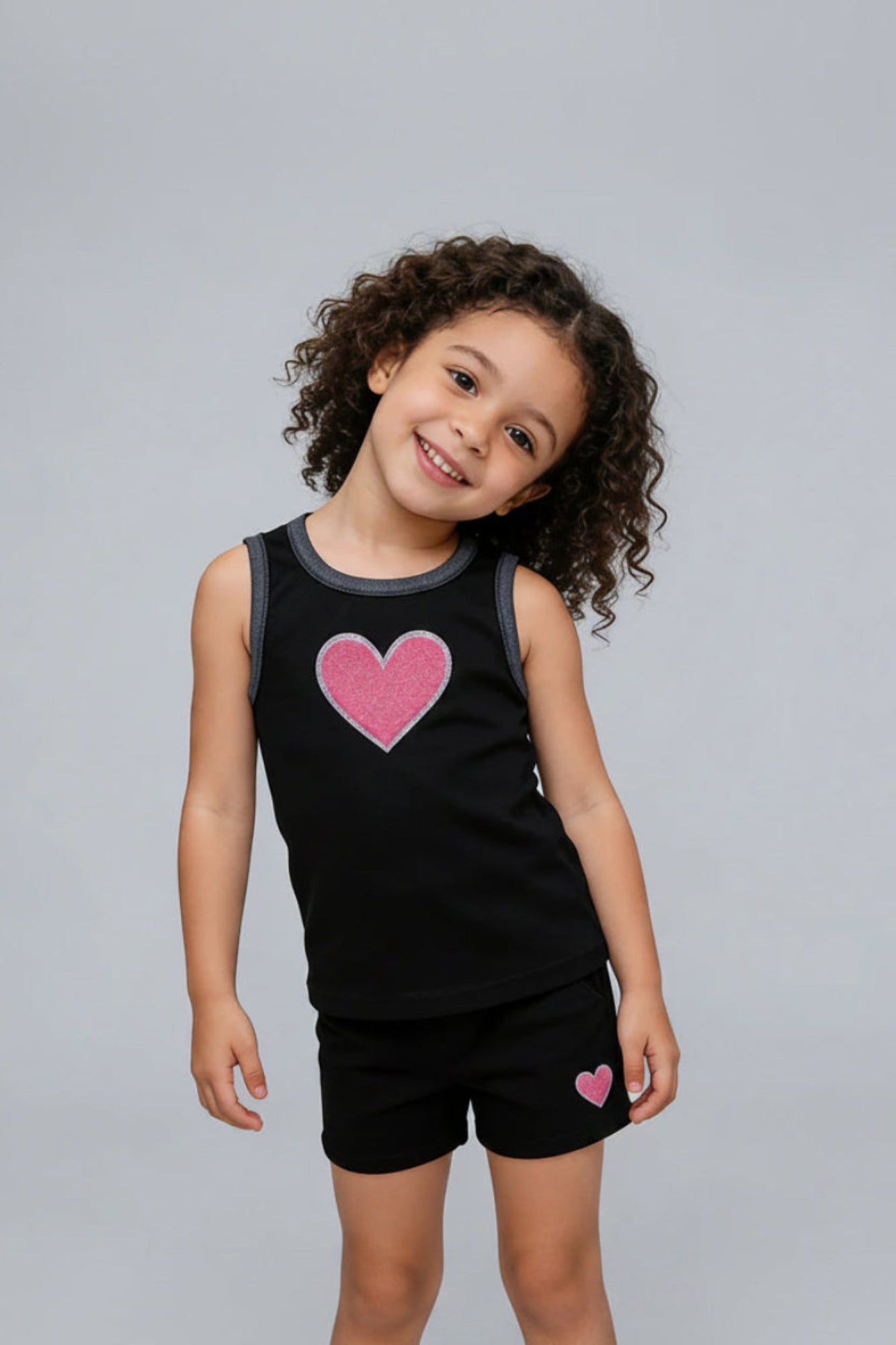 Heart Patch Black Set