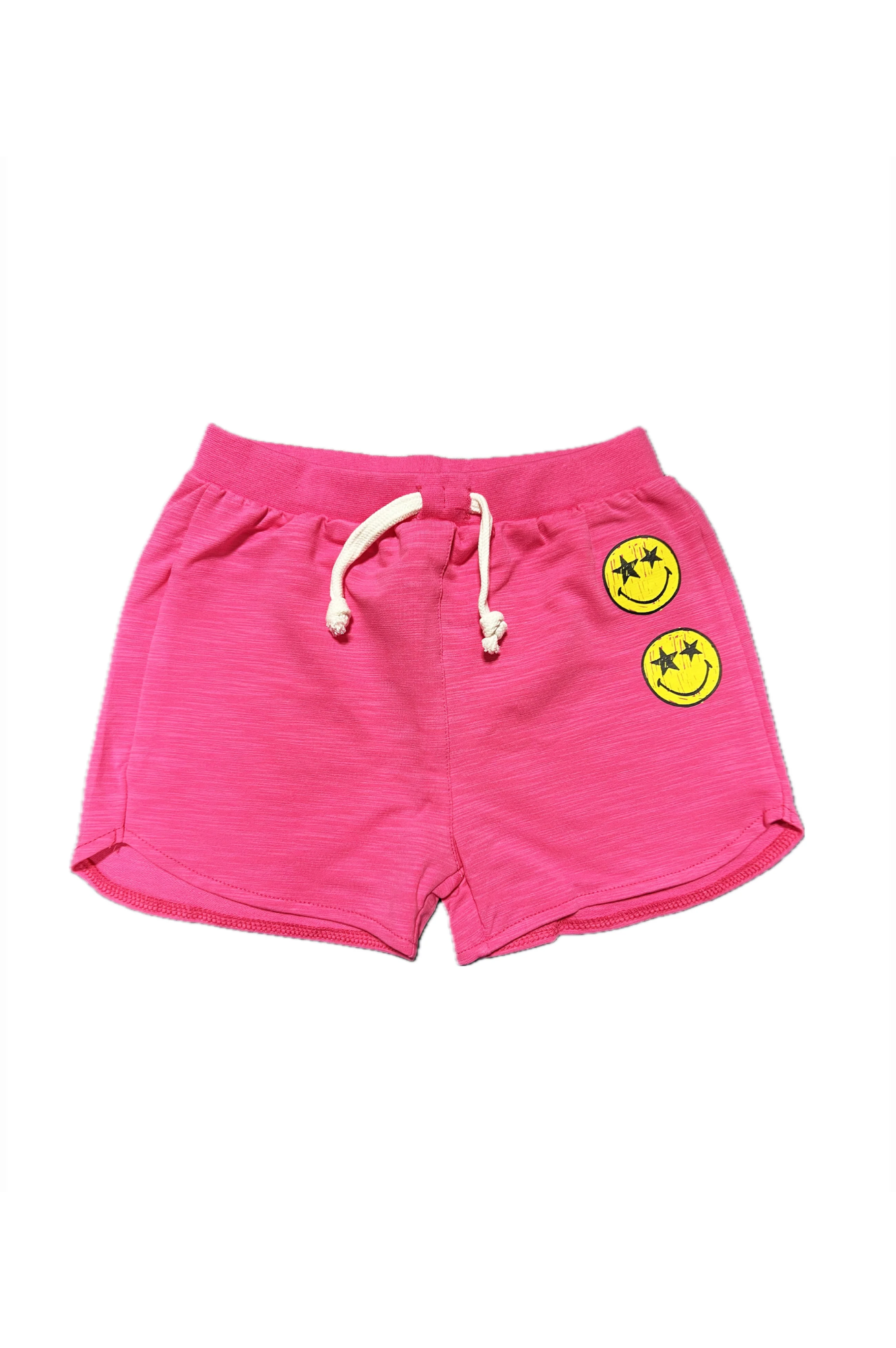 Smiley French Terry Short Fucsia