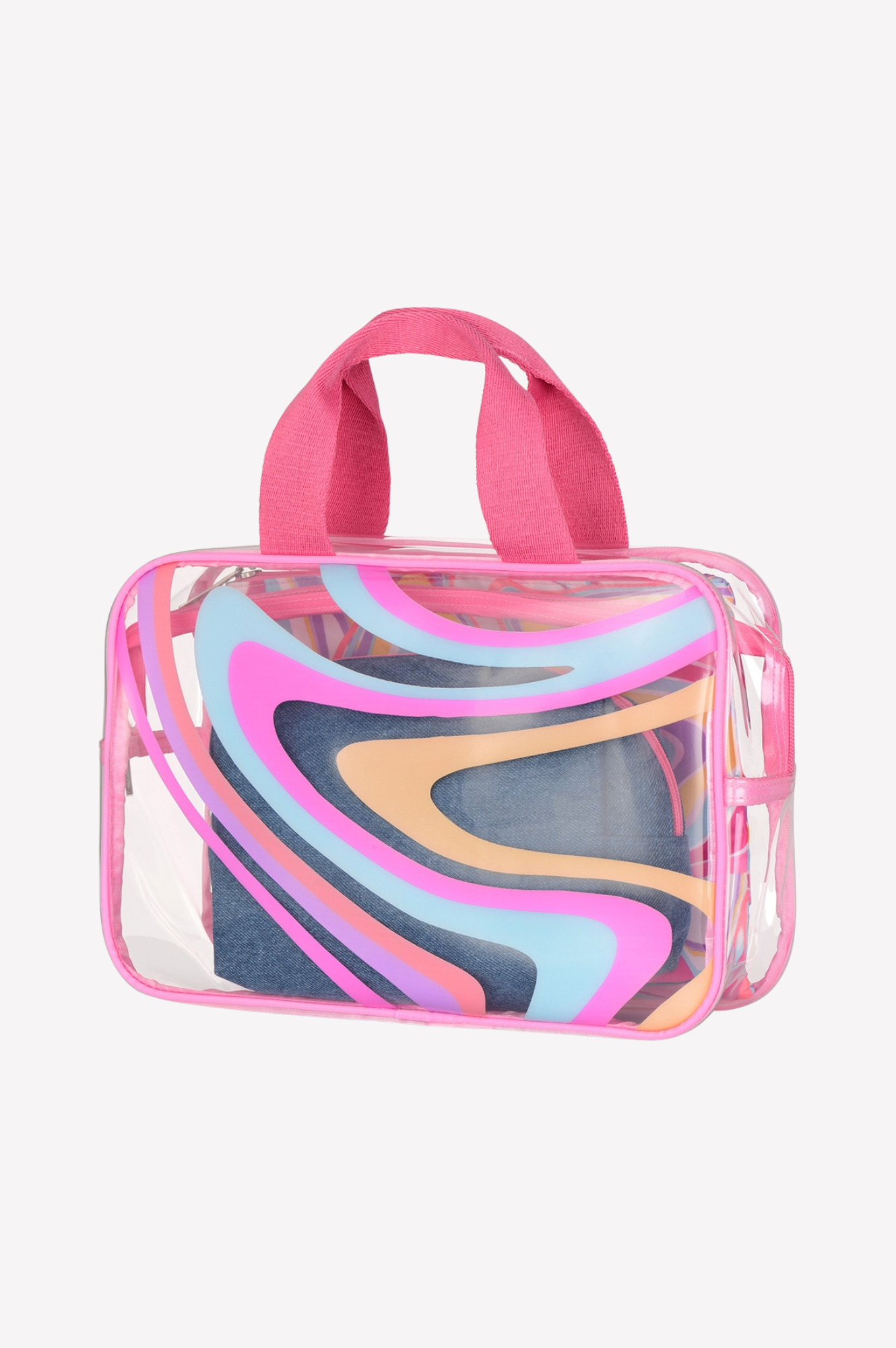 Color Swirl Cosmetic Bag Trio