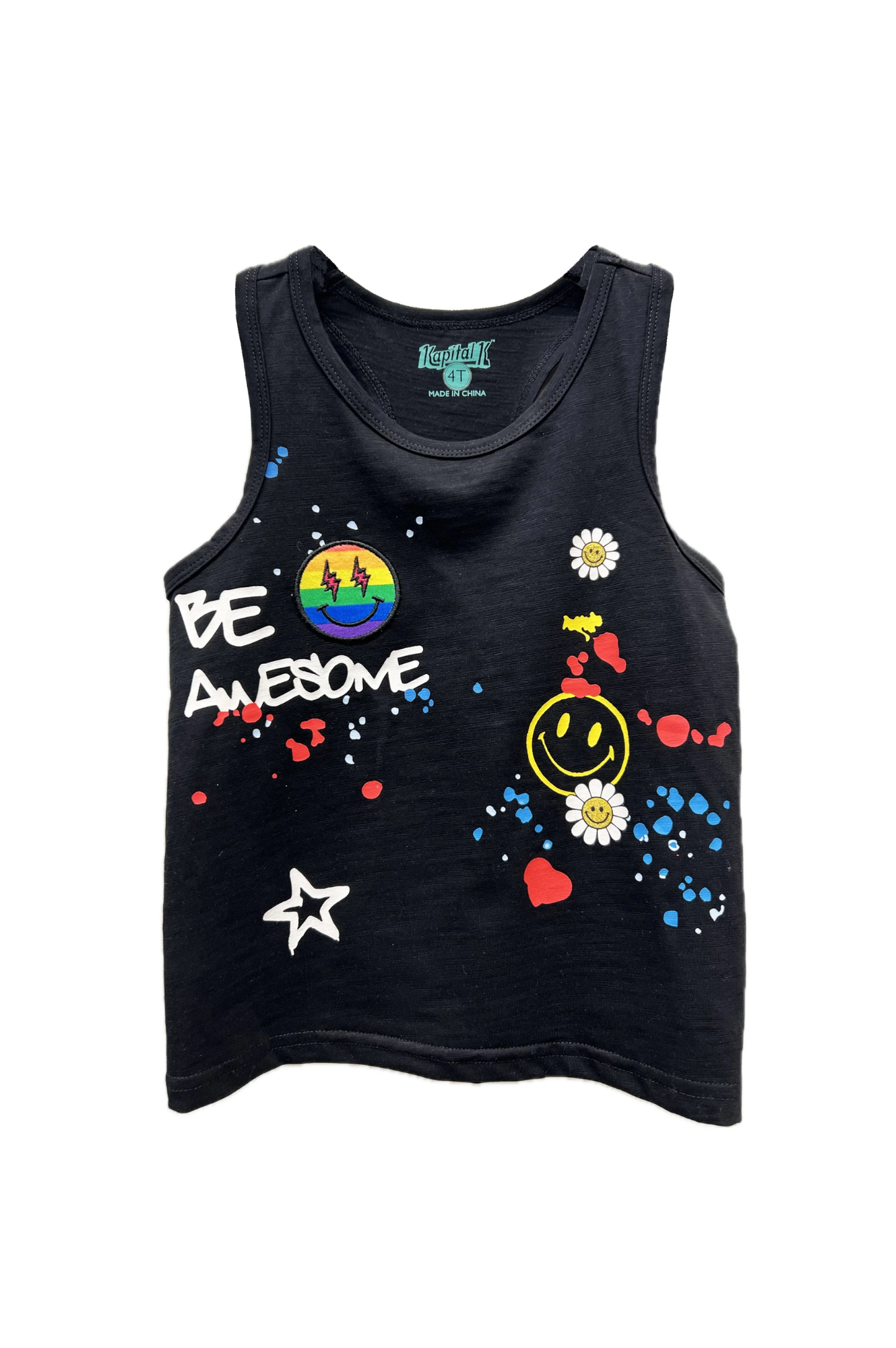 Be Awesome Tank Black