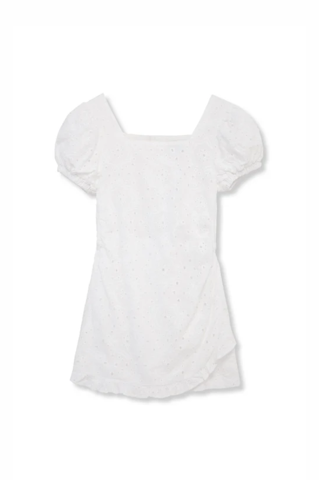 Allover Eyelet Romper White