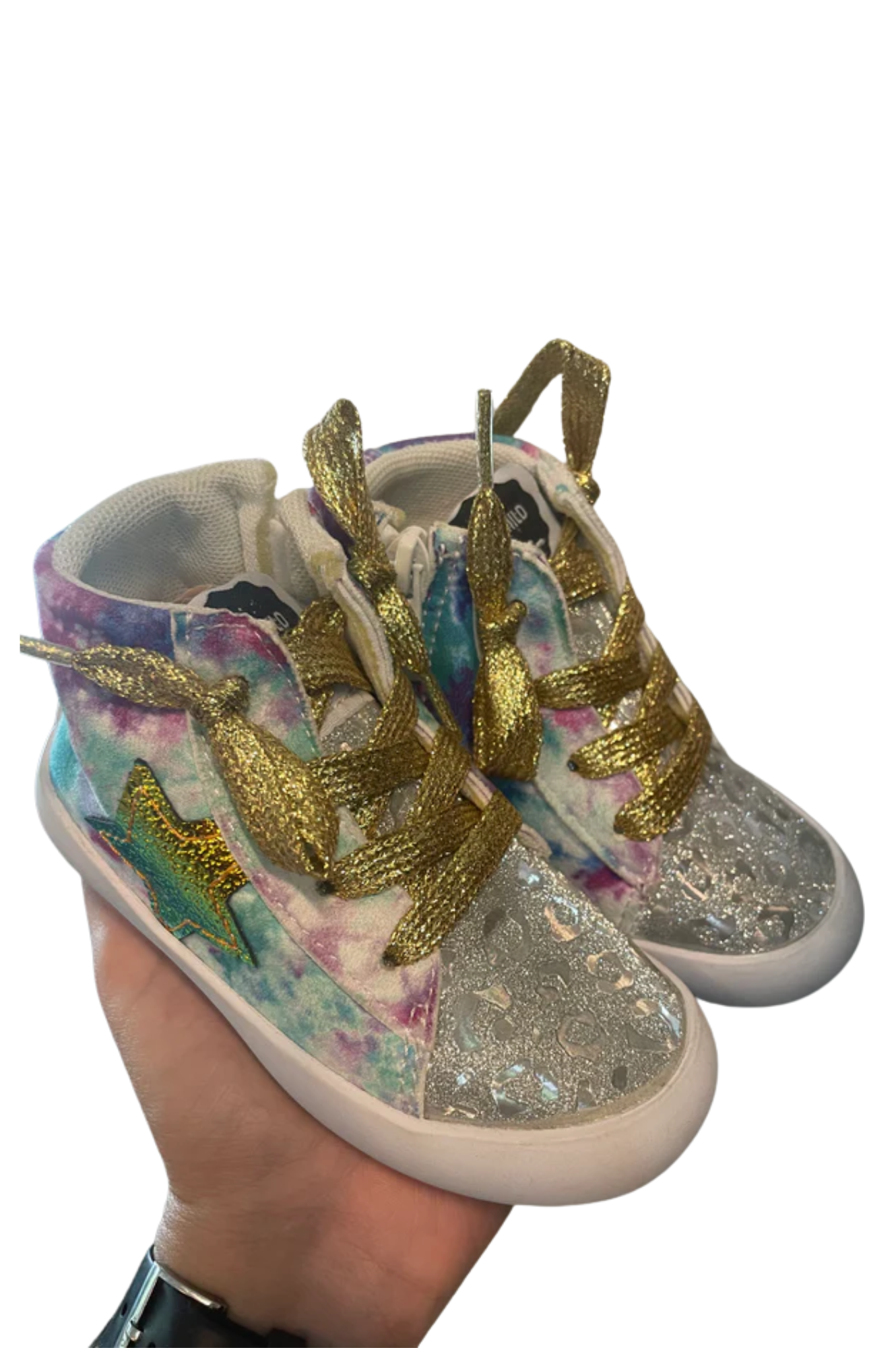 Sneakers Botín Tie Dye & Gold Star