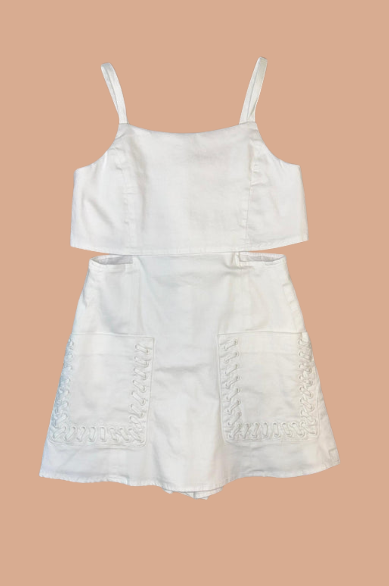 Romper Overlay White