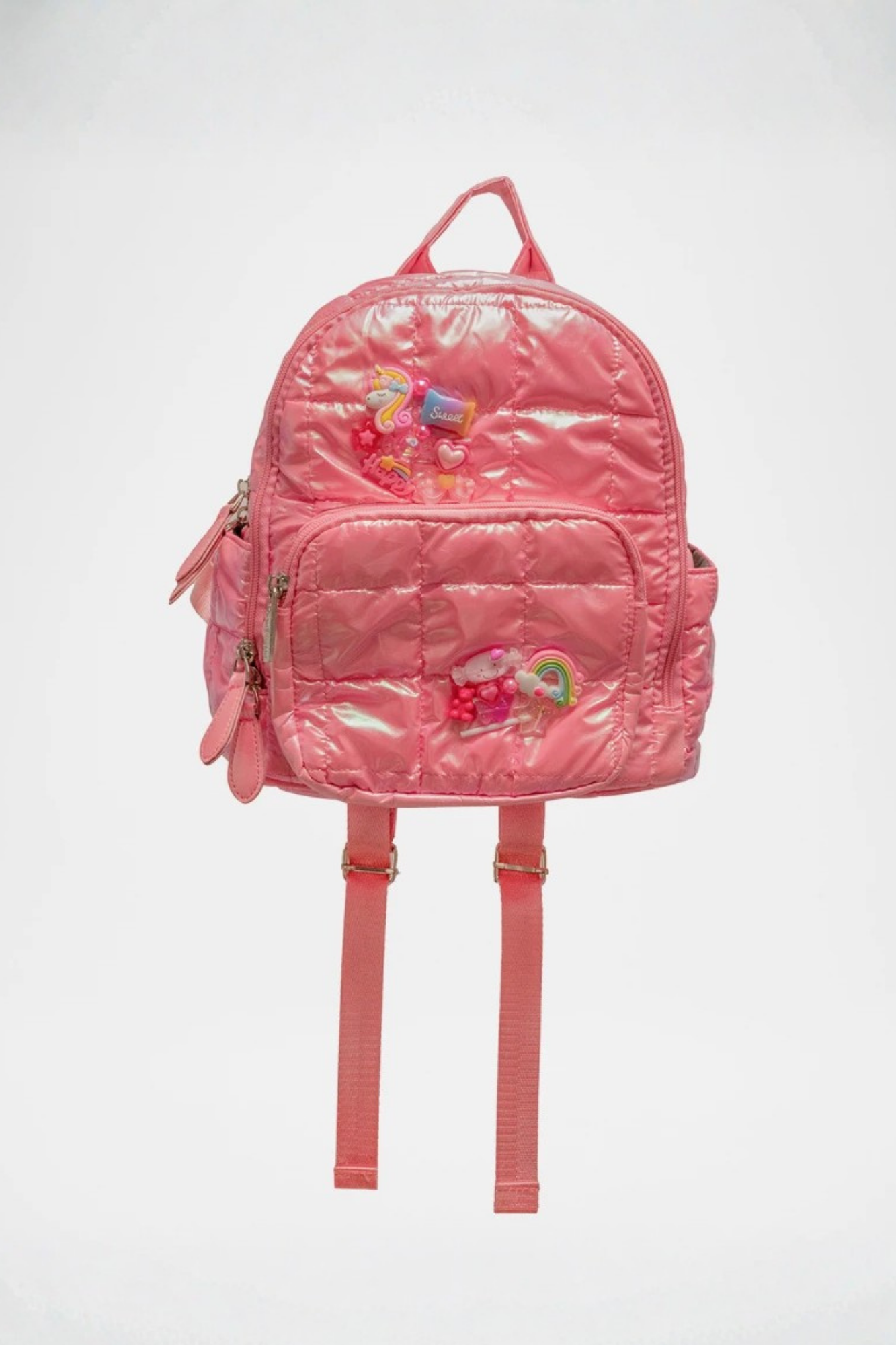 Quilted Charm Mini Backpack Pink