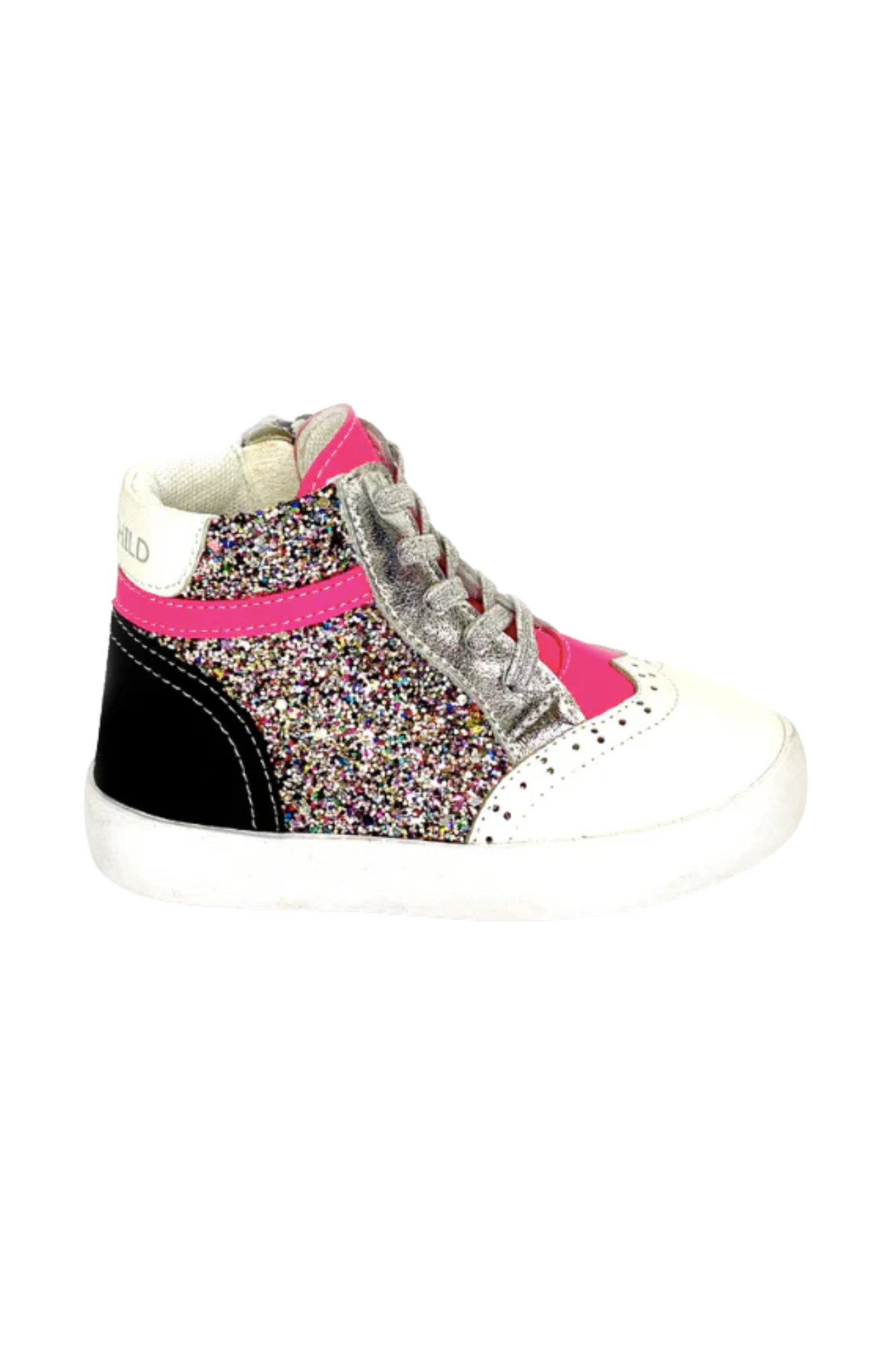 Sneakers Botín Glitter & Fucsia Neon