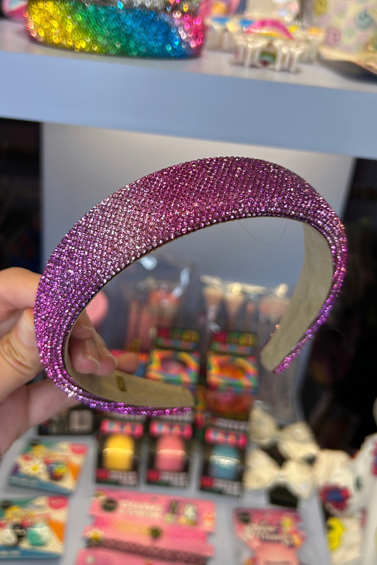 Pink Fully Crystal Ombre Headband