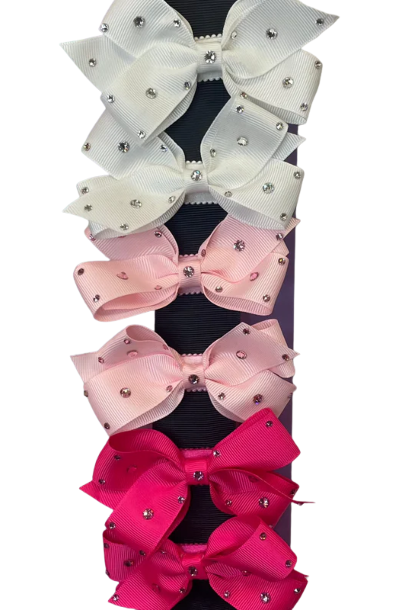 Crystallized Grosgrain Bow Clip