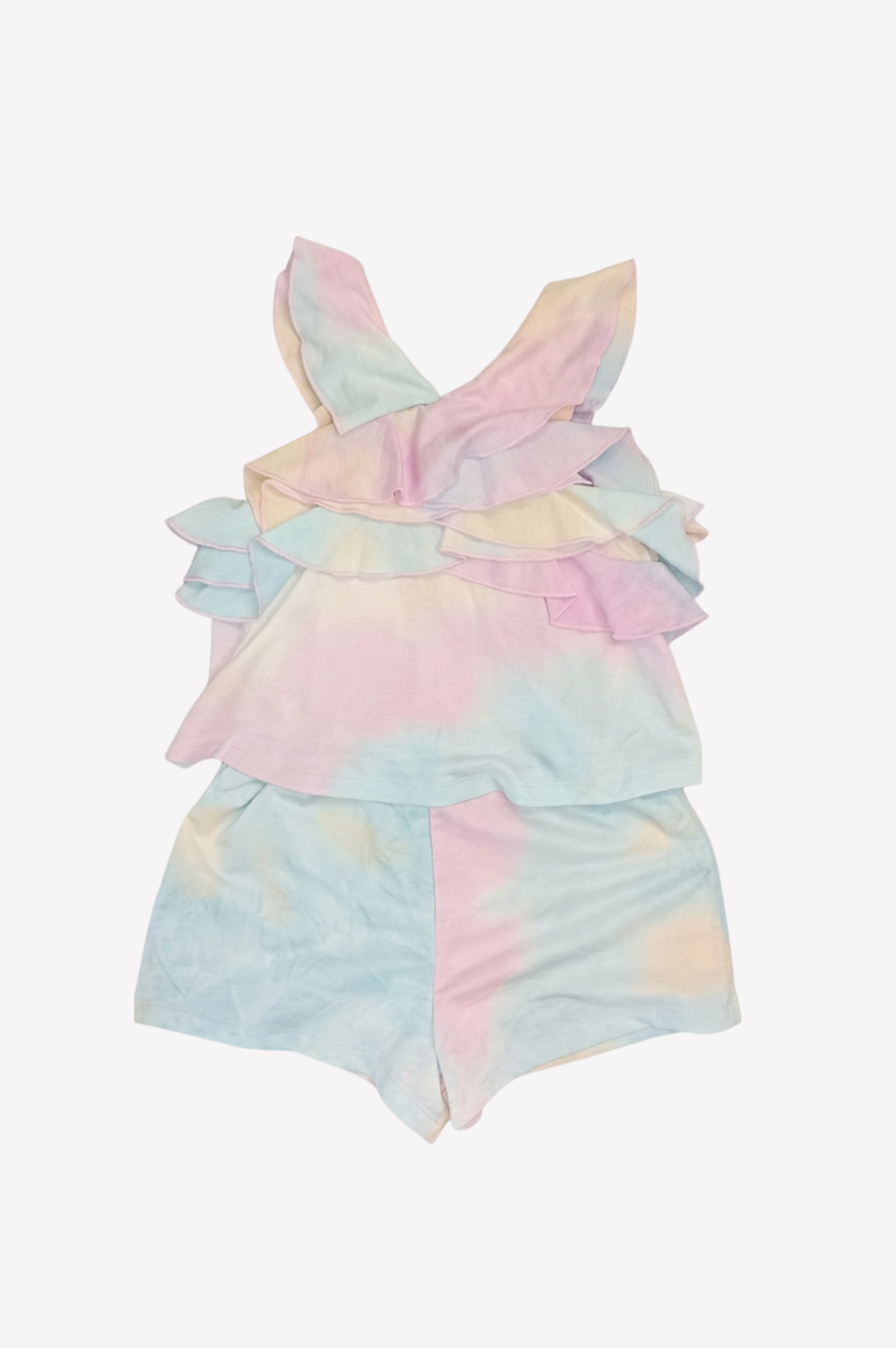 Romper Tie Dye with Ruffles