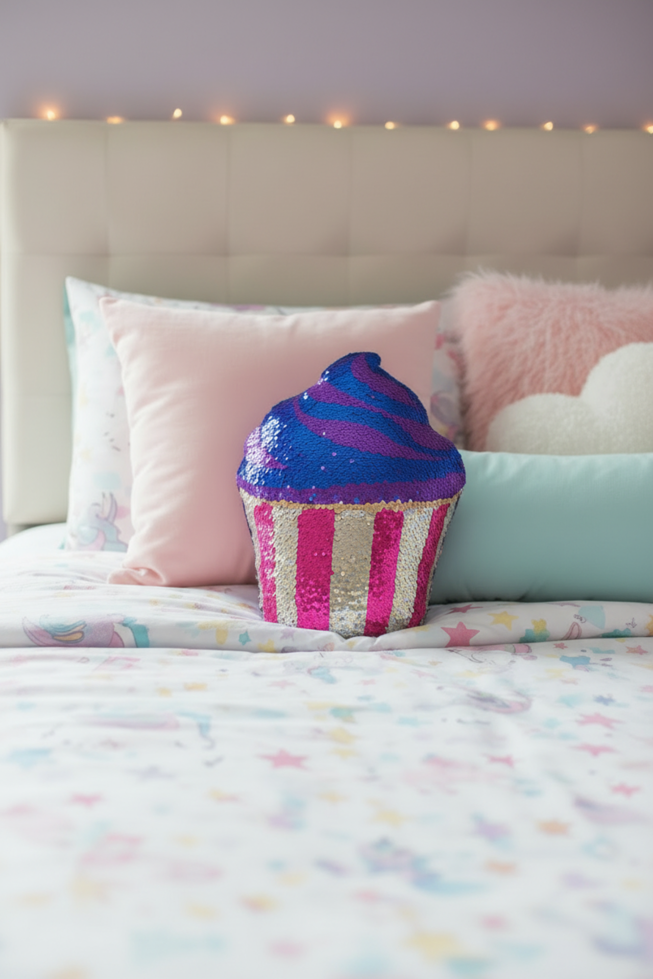 Mini Cupcake Reversible Sequin Plush