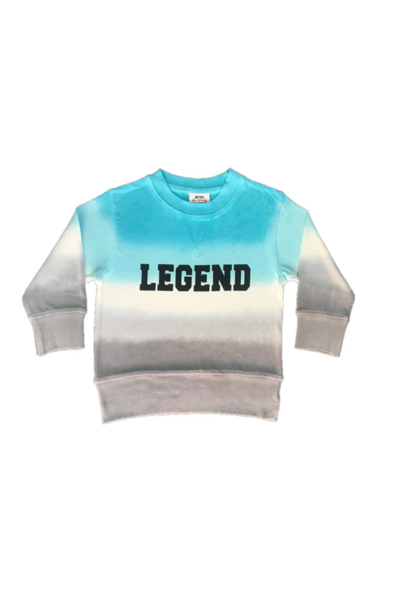 Sweater Legend Gradient Crew Turquoise