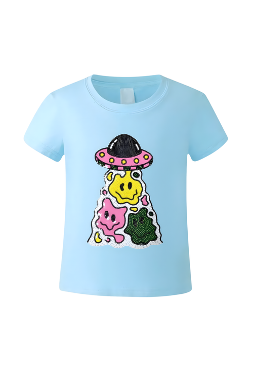 Blue Smiley T-Shirt