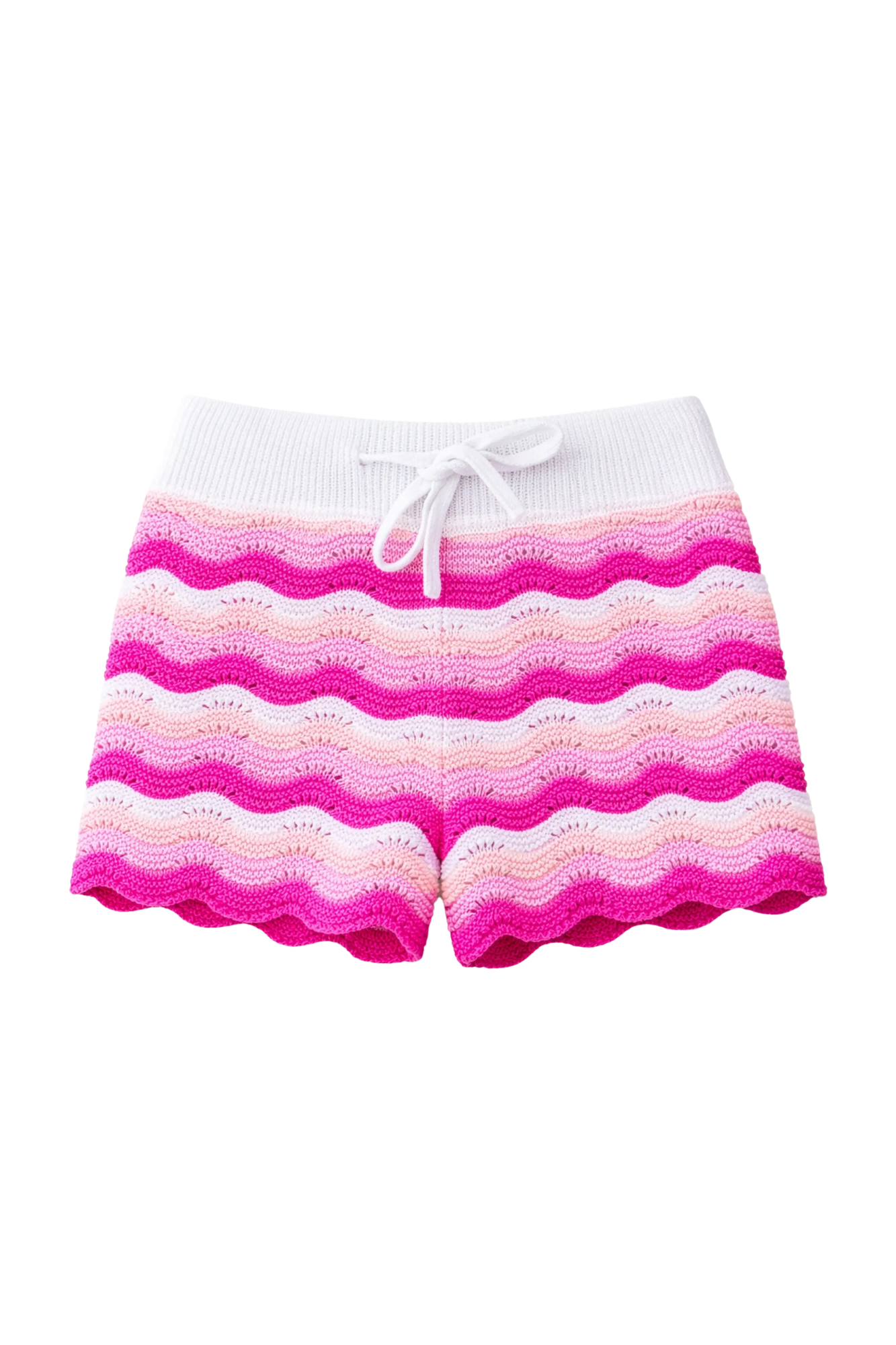 Fuchsia Eliora Crochet Knit Short