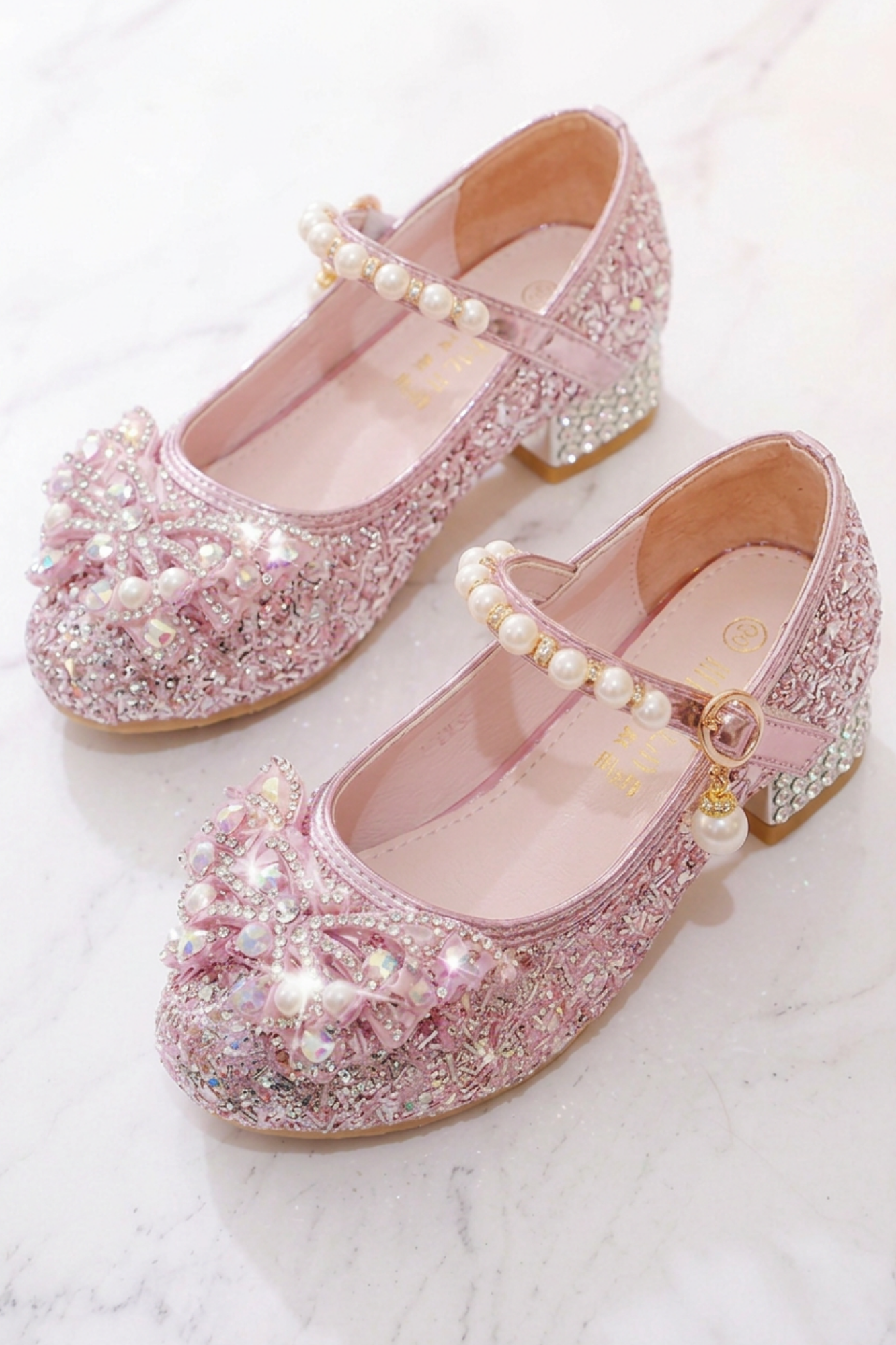 Sparkly Pink Princess Heels