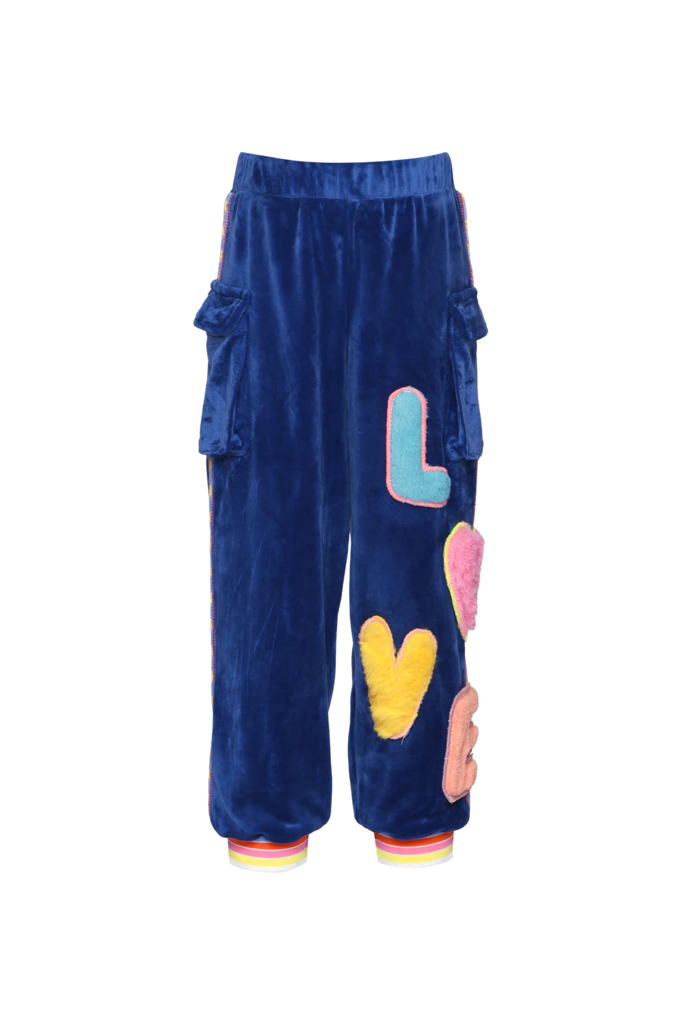 Blue Velvet Top & Pants Love Detail
