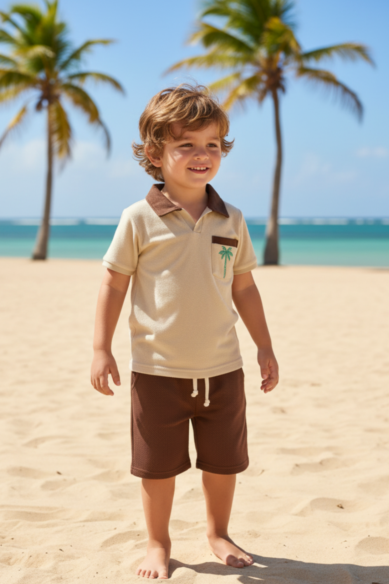 Beige Mocha Terry Resort Set