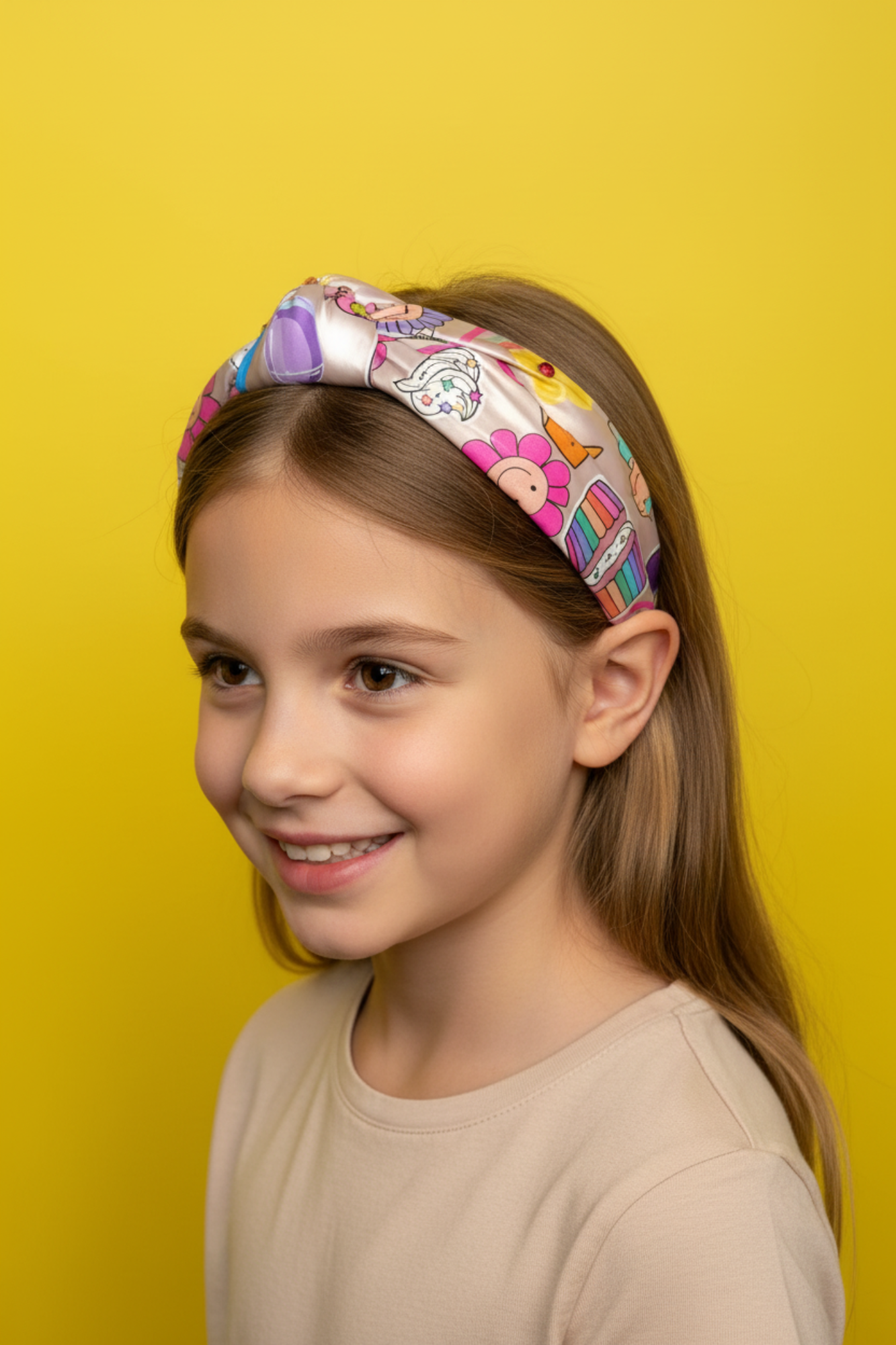 Fun Emojis Print Knot Headband