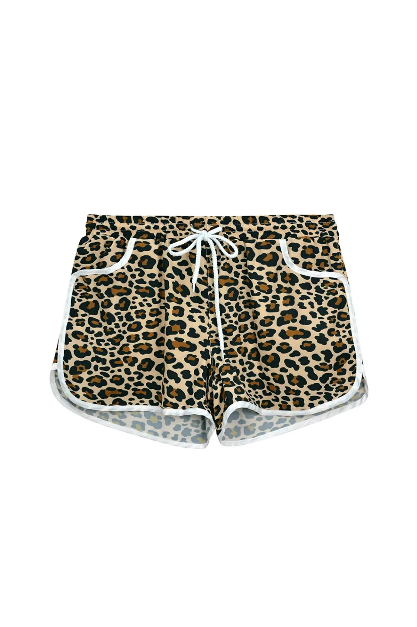 Short White Animal Print