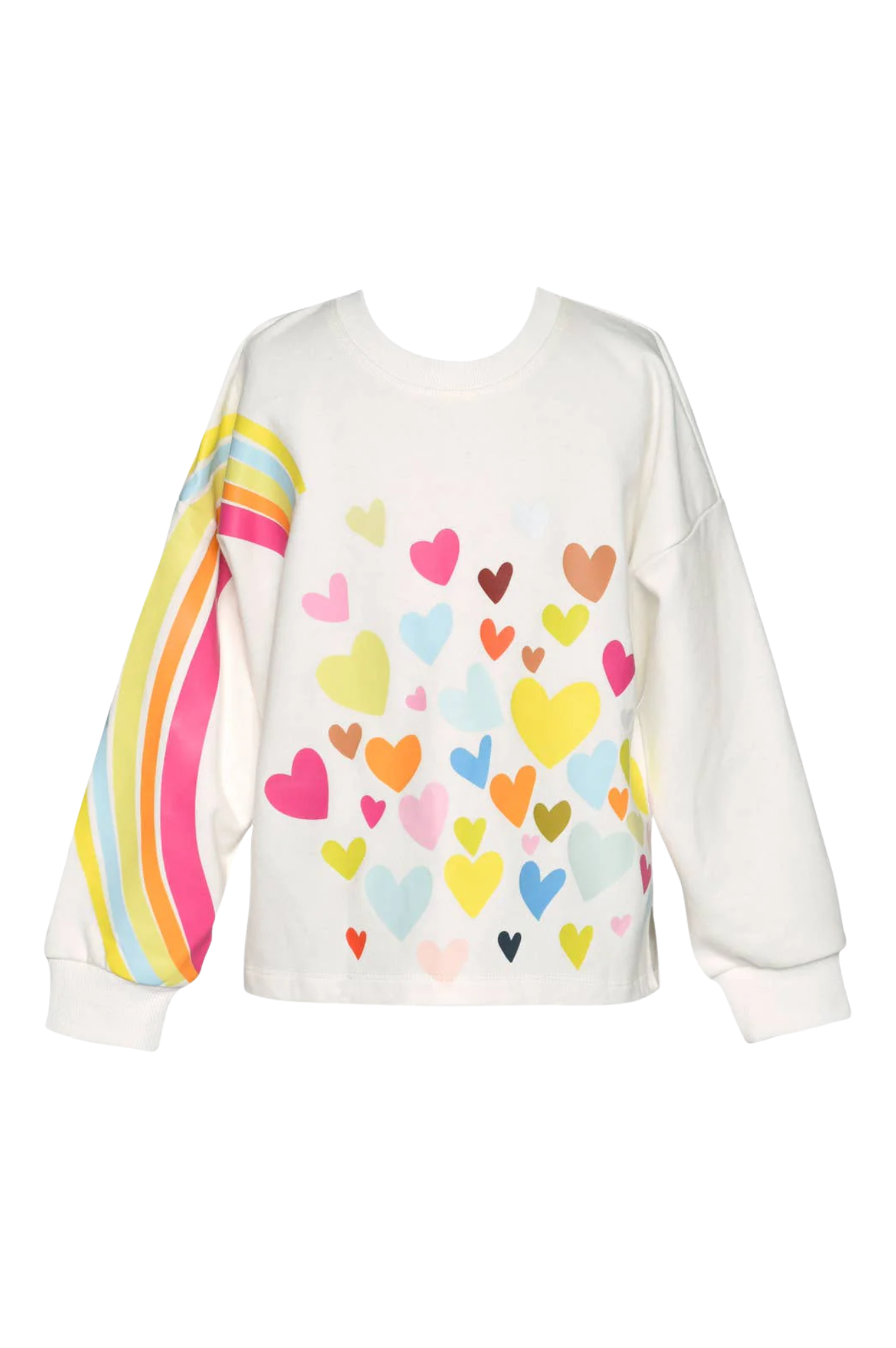 Rainbow & Heart Print Top