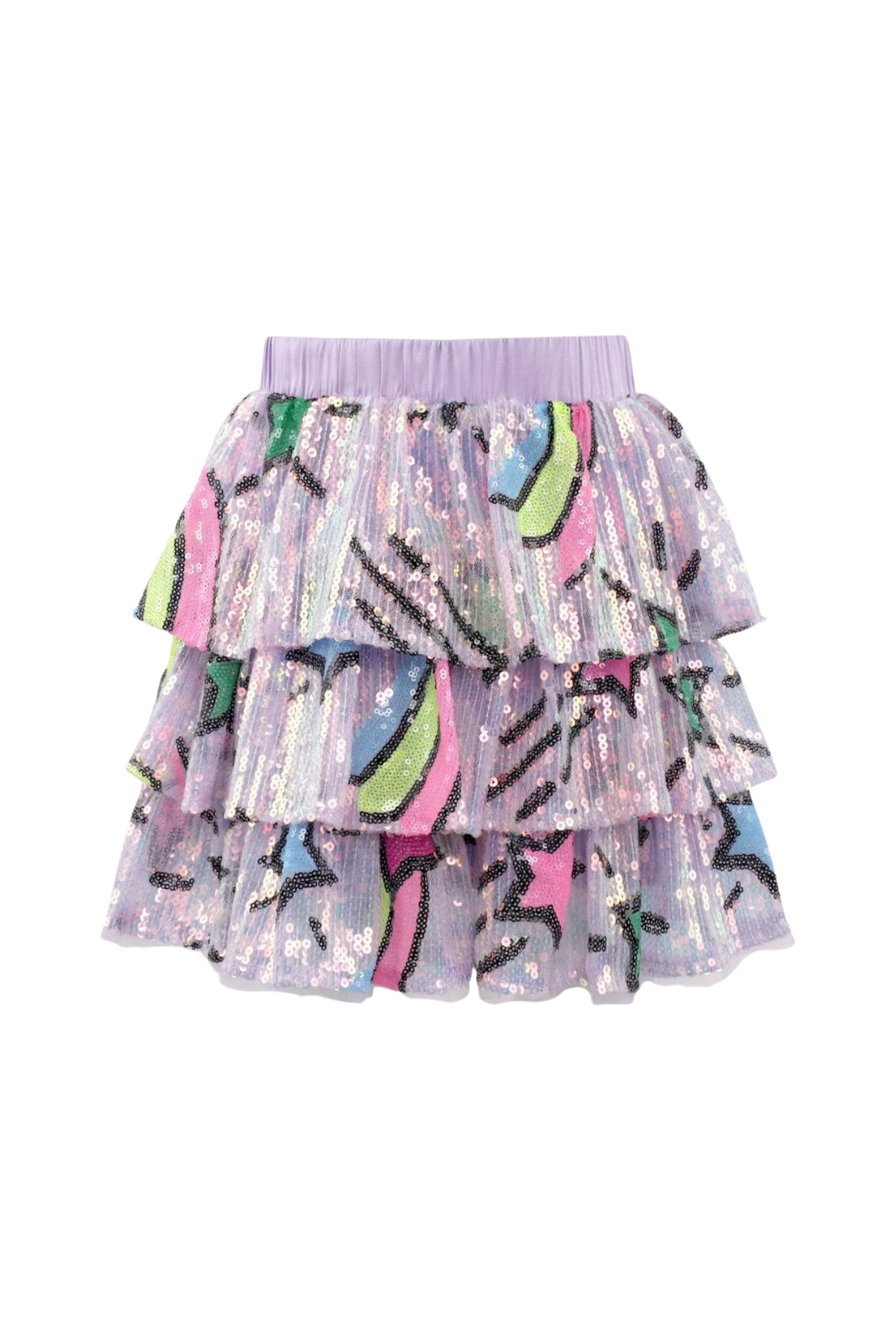 Lavender Shooting Star Sequin Skirt